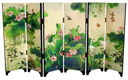 Wooden Lotus Screen